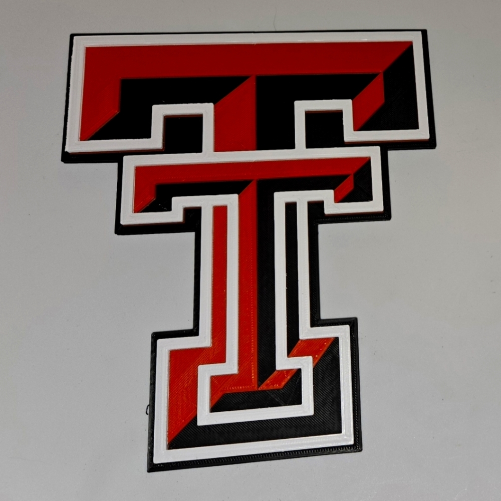 Texas Tech Red and Black Wall Plaque